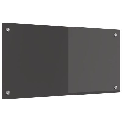 vidaXL Kuchynský obklad Tmavo šedá 80 x 40 cm tvrdené sklo