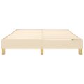 vidaXL Posteľný rám s boxspringom krémová 140x200 cm látka