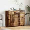 vidaXL Servírovacia skriňa FLORIN 88,5 x 30,5 x 73 cm Staré drevo
