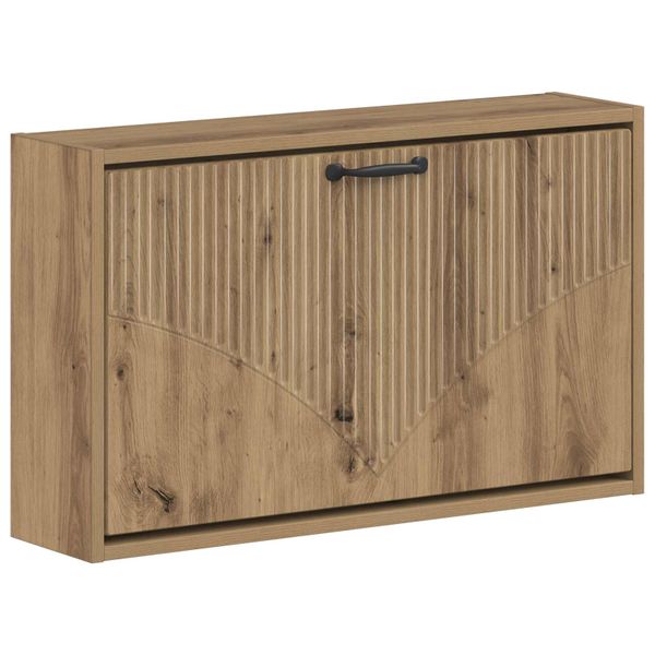 vidaXL Nástenný botník HOORN 71 x 17 x 43 cm Kompozitné drevo