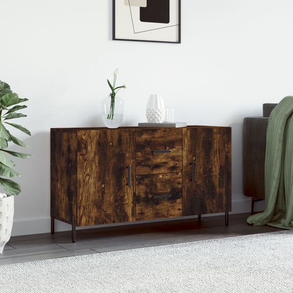 vidaXL Komoda, tmavý dub 100x36x60 cm, kompozitné drevo