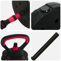 vidaXL 4-v-1 činkový set 40 kg Čierna a červená