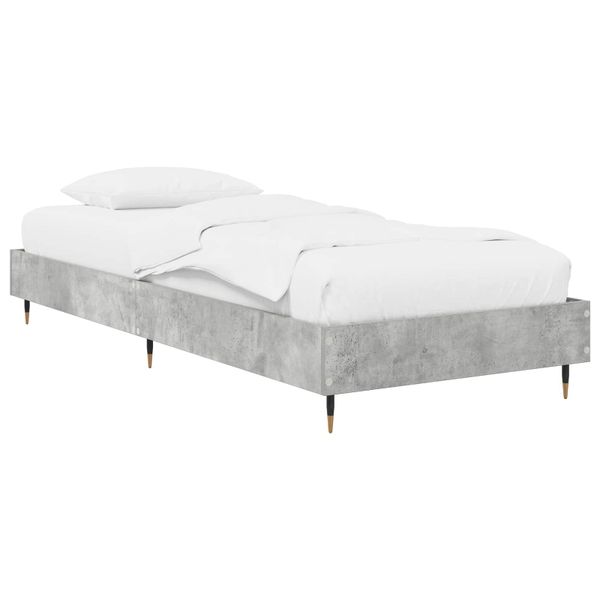 vidaXL Rám postele Betónovo sivá 80 x 200 cm Kompozitné drevo