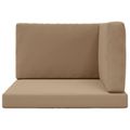 vidaXL Vankúš na vonkajšiu pohovku Polyester Sivohnedá 80 x 80 cm