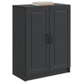 vidaXL Servírovacia skriňa Čierna 66 x 34,5 x 87 cm Kompozitné drevo