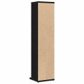 VidaXL CD skrinka Čierny dub 21x20x88 cm Engineered Wood