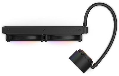 NZXT vodný chladic Kraken 280 ELITE RGB / 2x140mm RGB fan / 4-pin PWM / LCD disp. / 6 rokov Vodný chladic, pre CPU, pre Intel i AMD, LCD displej, 2× 140mm ventilátor, socket 1700, 1200, 115x, AM5, AM4, 4pin PWM, RGB, 6 rokov