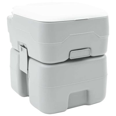 vidaXL Kempingové WC Sivá 41,5 x 36,5 x 42 cm