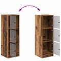 vidaXL Highboard Staré drevo 35 x 37 x 109 cm Kompozitné drevo