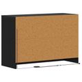 vidaXL TV skrinka 91 x 34 x 61 cm Čierny dub Kompozitné drevo