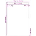 vidaXL Sprchová roleta 160x240 cm, morská hviezdica