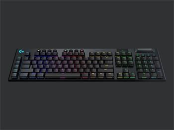 Logitech klávesnica Gaming G915 LightSpeed Tactile, bezdrôtová, čierna, hmatové spínače, US