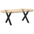 vidaXL Nohy konferenčného stolíka v tvare X, 2 ks, čierne, 60 x (42-43) cm, oceľové