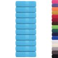 vidaXL Uteráky pre hostí FROGN 10 ks tyrkysové 30x50 cm 360 g/m²