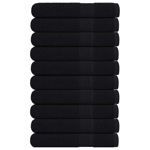vidaXL Uteráky FROGN 10 ks čierne 100x200 cm 360 g/m²