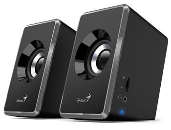 GENIUS repro SP-U125/ 2.0/ 3W/ šedočierne Reproduktory, 2.0, 3W, USB napájanie, 3,5mm jack, šedo-čierne