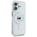 Karl Lagerfeld puzdro pre iPhone 16 6,1" KLHMP16SHLSKIH biela Hard IML Metal Karl Head MagSafe