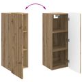 vidaXL Nástenná skrinka 33 x 34,5 x 94 cm Kompozitné drevo Dub artisan