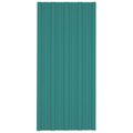 vidaXL Strešný panel 36 ks Zelená 100 x 45 cm Pozinkovaná oceľ