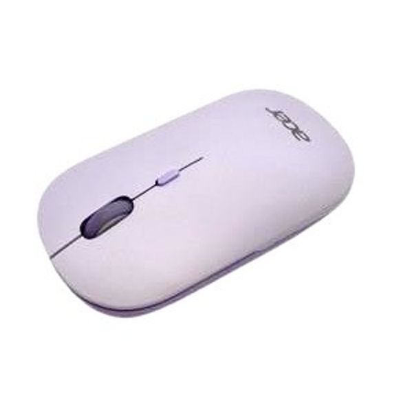Acer AMR130/Ergonomická/Optická/1 600 DPI/USB+BT/Fialová USB Polling rate 125 Hz,sensor speed 30 IPS,110x62x32 mm, hmotnost 90g ± 5 g bez AA baterie