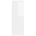 vidaXL Servírovacia skriňa ELST Vysoký lesk bielej 59 x 35 x 100,5 cm