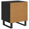 vidaXL Nočný stolík Čierny dub 40 x 35 x 47,5 cm Kompozitné drevo