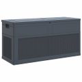 vidaXL Záhradný úložný box antracitový 320 l