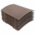 vidaXL Vianočná sukňa na stromček hnedá Ø65x23 cm plastová