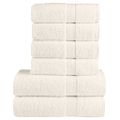 vidaXL 6-dielna prémiová sada uterákov SOLUND zelená 600 g/m²