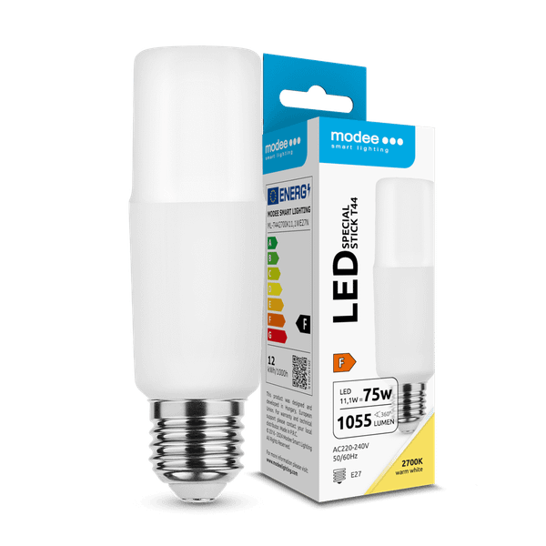 Modee Lighting LED žiarovka Stick T44 11,1W E27 teplá biela 1055lm (ML-T442700K11,1WE27N)