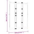 vidaXL Skladací 3-panelový paraván 120 cm bambus a plátno