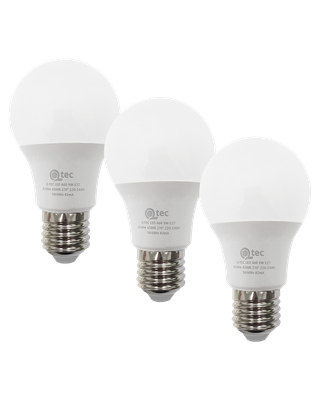 LED žiarovky 9W/828lm/A60/E27 neutrálna biela 3 PACK Qtec