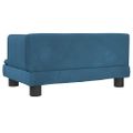 vidaXL Pelech pre psa modrý 60x40x30 cm zamat