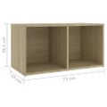 vidaXL TV skrinky 4 ks, dub sonoma 72x35x36,5 cm, kompozitné drevo