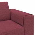 vidaXL Pohovka do obývačky Víno červené 250 x 77 x 76 cm Polyester