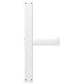 vidaXL Nohy k jedálenskému stolu v tvare T, 2 ks, biele, 80x35x(72-73) cm, oceľové