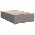 vidaXL Posteľ boxspring s matracom Sivohnedá 120 x 200 cm Látka