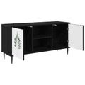 vidaXL TV skrinka HANAU 102 x 33 x 51 cm Čierny dub Kompozitné drevo