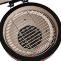 vidaXL 2 v 1 Kamado gril s udiarňou keramika 56 cm červený