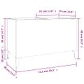 vidaXL Skrinka na platne hnedý dub 74,5x38x48 cm kompozitné drevo
