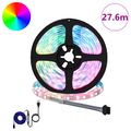 vidaXL LED pás 12 ks Čierna a priehľadná Meď a plast