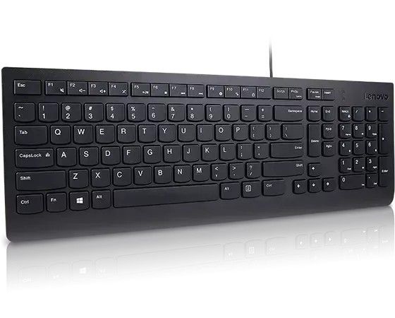 Lenovo Essential/Drôtová USB/ CZ-SK layout/Čierna