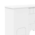 vidaXL Rám krbu Biela 93 x 20 x 89 cm Kompozitné drevo