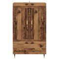 vidaXL Highboard Staré drevo 69,5 x 31 x 115 cm Kompozitné drevo