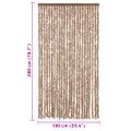 vidaXL Záves proti hmyzu béžový a tmavohnedý 100x200 cm ženilka