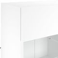 vidaXL TV nástenná skrinka s LED svetlami biela 78,5x30x60,5 cm