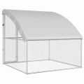 vidaXL Klietka pre sliepky Strieborná 2 x 2 x 2 m Pozinkovaná oceľ