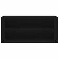 vidaXL Regál na topánky čierny 100x35x45 cm spracované drevo