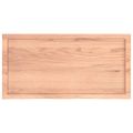 vidaXL Stolová doska bledohnedá 100x50x(2-6) cm ošetrený masívny dub