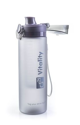 Fľaša G21 na smoothie/juice, 600 ml, sivá-zmrznutá